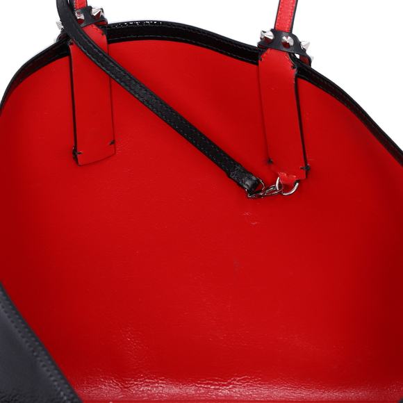 Christian Louboutin Cabata Small Tote Bag 1185006 Black Patent Leather - Picture 6 of 9